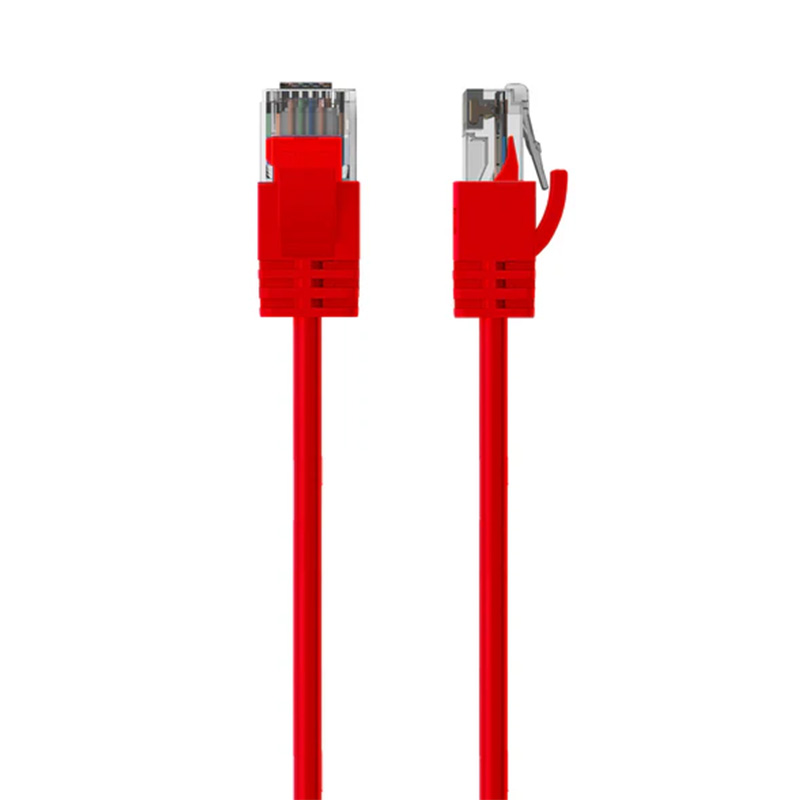 Cruxtec Ultra-Thin CAT6A U/UTP Ethernet Cable - Red 10m (RF6A-100-RD)