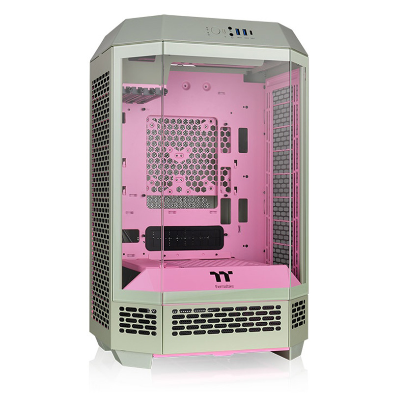 Thermaltake The Tower 300 TG mATX Case - Matcha Plum (CA-1Y4-00SJWN-00)