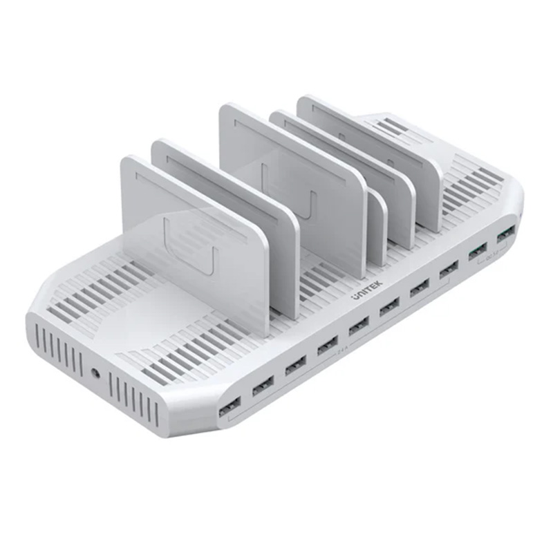 Unitek 10 Port QC 3.0 96W USB Charging Station - White (UTY2190A)