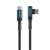 USB-Cables-RockRose-OneLink-Pro-60W-Braided-Right-Angle-USB-C-to-USB-C-Charging-Cable-1m-RRCS21CCP-2