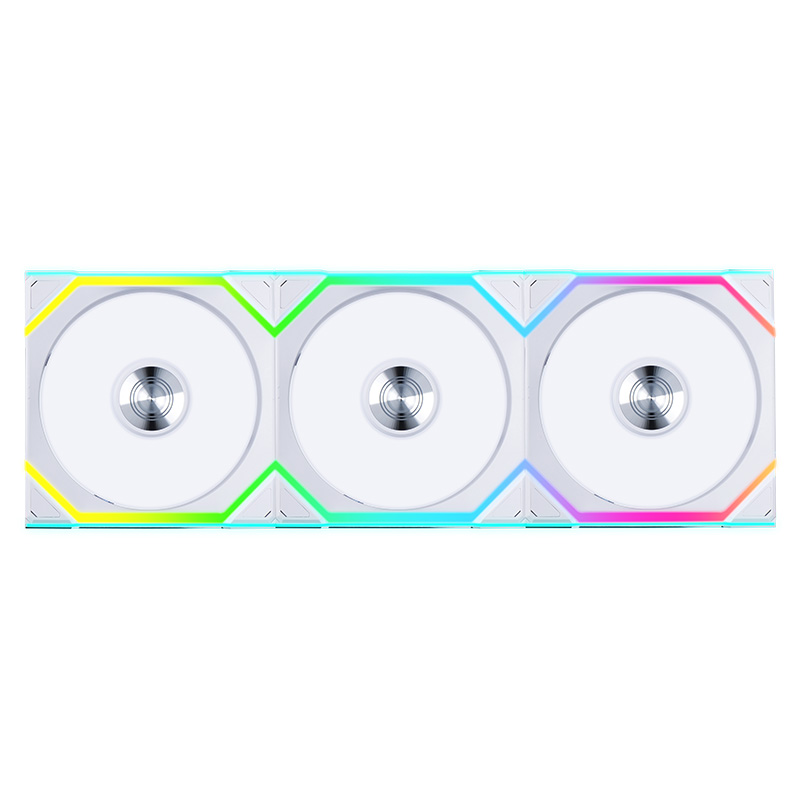 Lian Li Uni Fan 120mm SL Wireless ARGB 4-Pin PWM White Fan with Controller - 3 Pack (12SL1W3W)