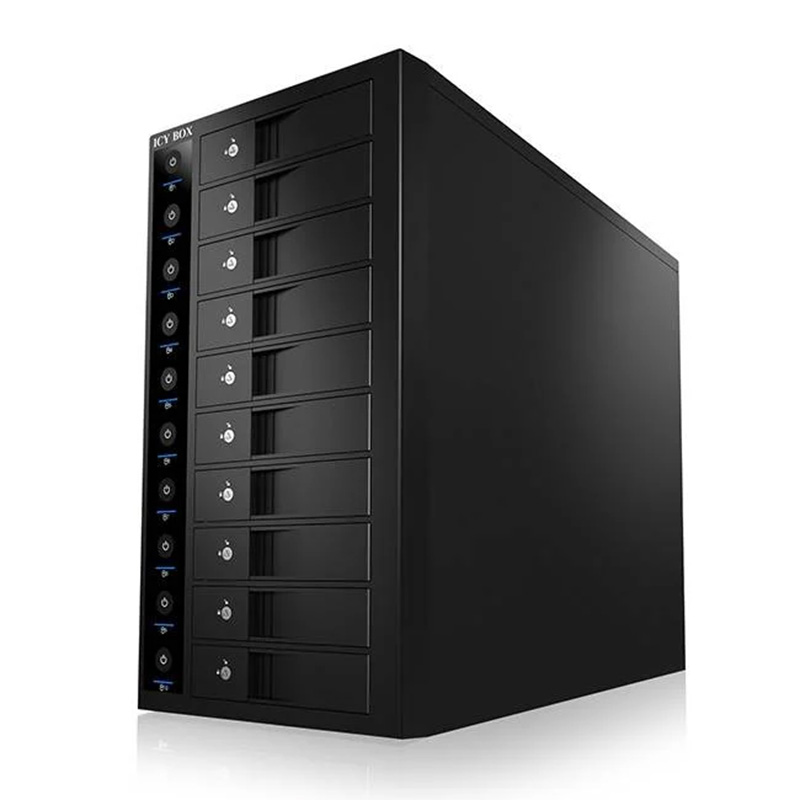 ICY BOX 10-Bay 3.5in External Hard Drive Enclosure (IB-3810U3)