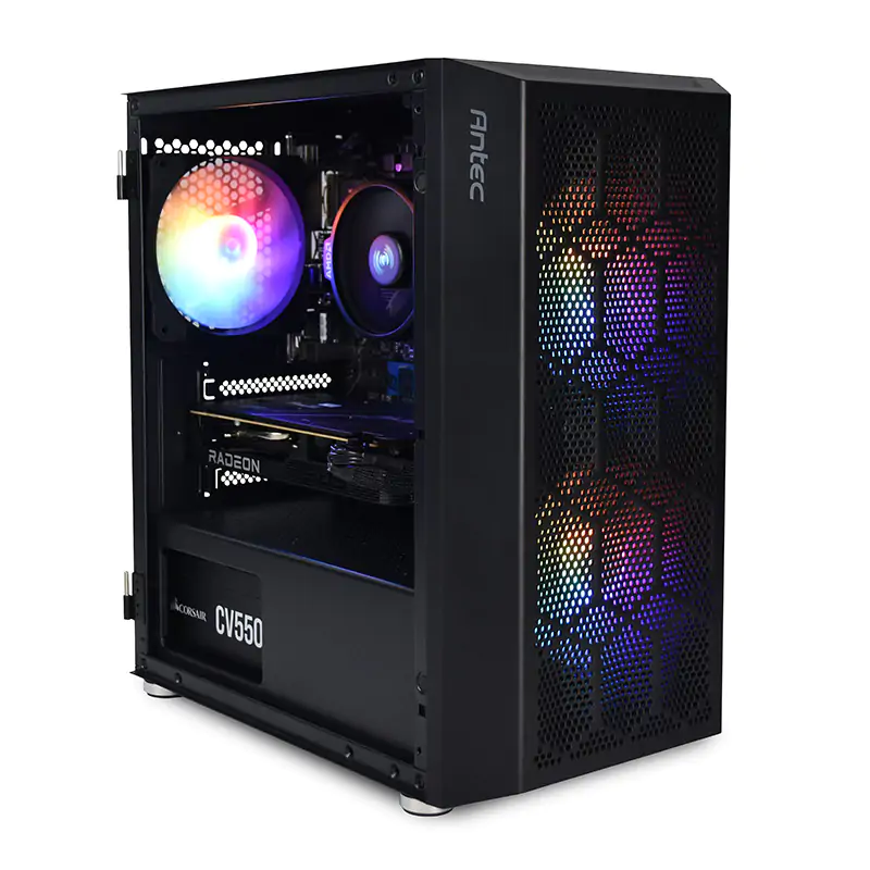 デスクトップPC RYZEN5 5500 Radeon RX 6600 16GB Mloong Gaming PC, AMD Ryzen 5 5500, Radeon RX 6600, 16GB RAM