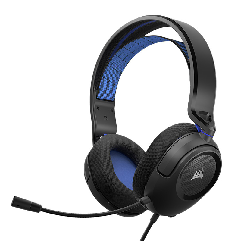 Corsair HS35 v2 Multiplatform Wired Gaming Headset - Blue (CA-9011383-AP)