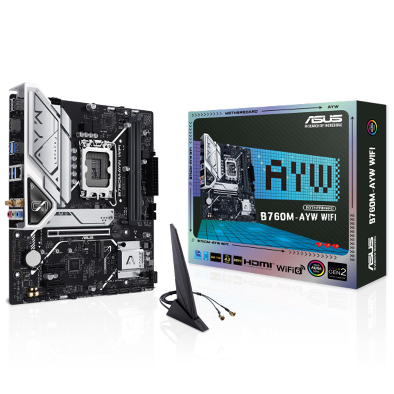 Asus B760M-AYW WIFI DDR5 LGA 1700 mATX Motherboard (B760M-AYW-WIFI)