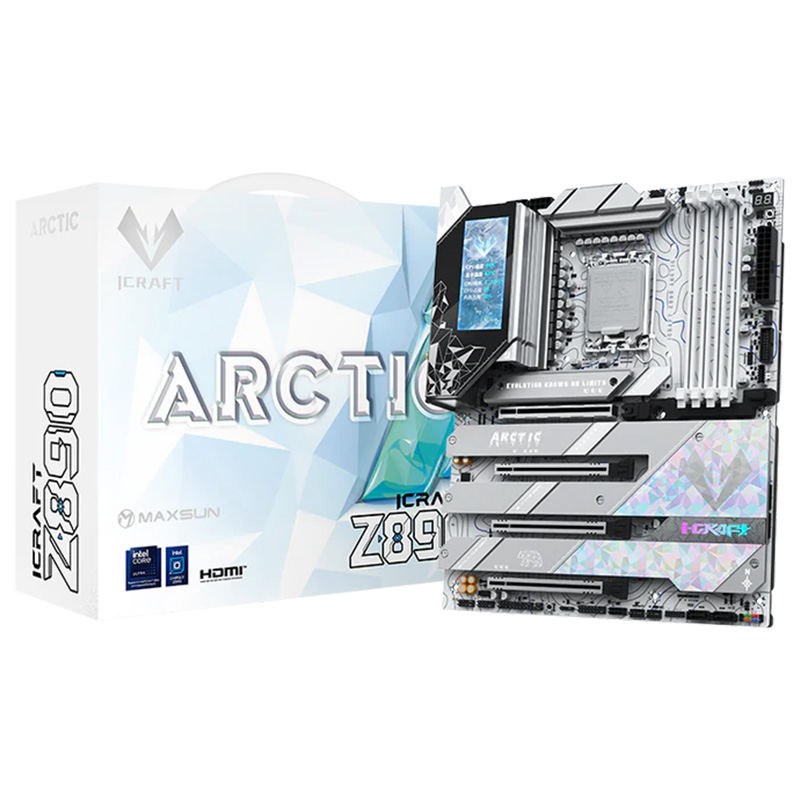 MAXSUN iCraft Z890 Arctic LGA 1851 ATX Motherboard (MS-IC-Z890-ARCTIC)