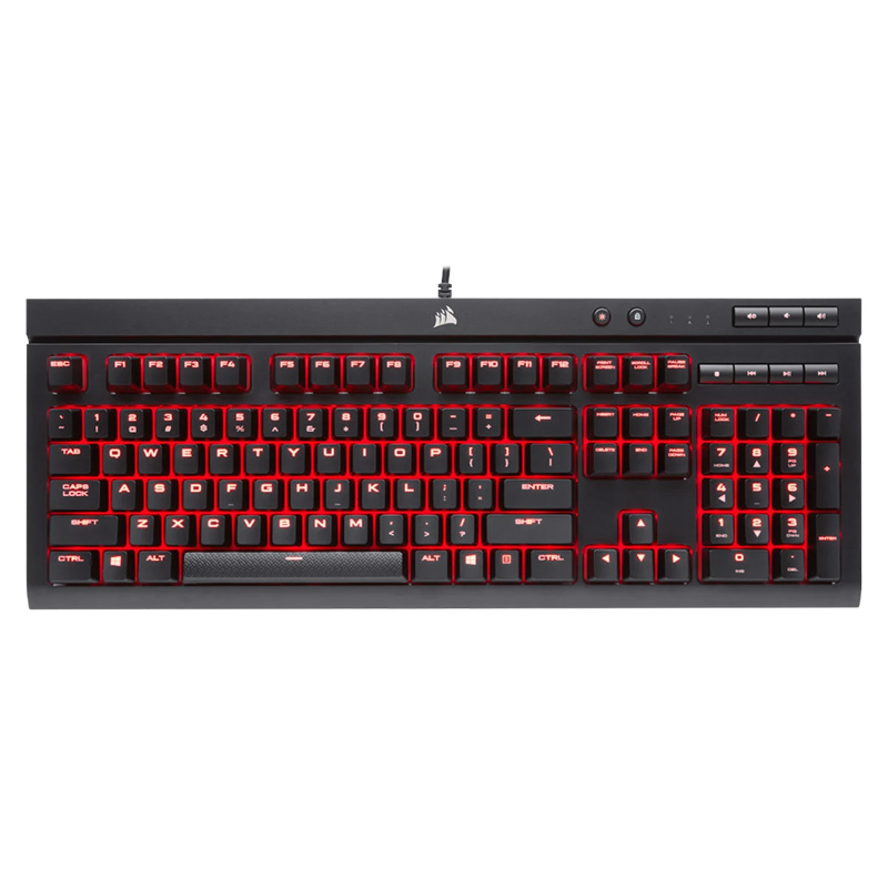 Corsair K68 Red Backlit Mechanical Gaming Keyboard with Cherry MX Red Switch (CH-9102020-CN)