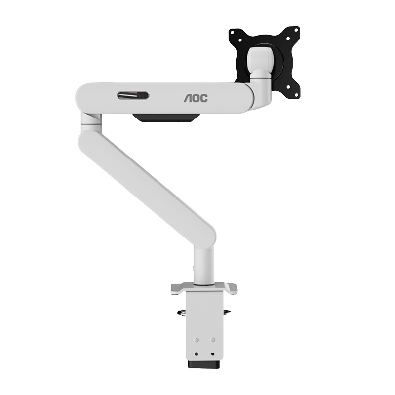 AOC 17in - 40in Single Monitor Desk Arm - White (AM406W)