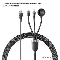 Mobile-Phone-Accessories-Multi-Charging-Cable-for-Apple-Watch-Charger-Magnetic-Wireless-iWatch-Charger-Nylon-Braided-USB-C-Lightning-Micro-Compatible-with-iWatch-Series-2