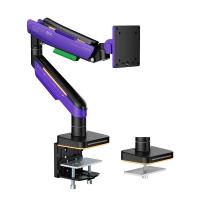 Monitor-Accessories-Humanmotion-T18-Single-Screen-Heavy-Duty-Aluminum-Steel-Monitor-Arm-for-up-to-17in-49in-2-20kg-Matte-Black-and-Dark-Purple-T18-1X-3