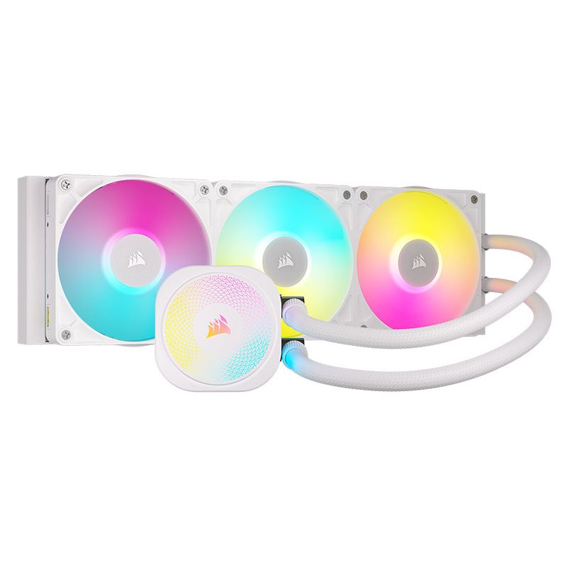 Corsair iCUE LINK TITAN 360 RX 360mm RGB AIO Liquid CPU Cooler - White (CW-9061021-WW)