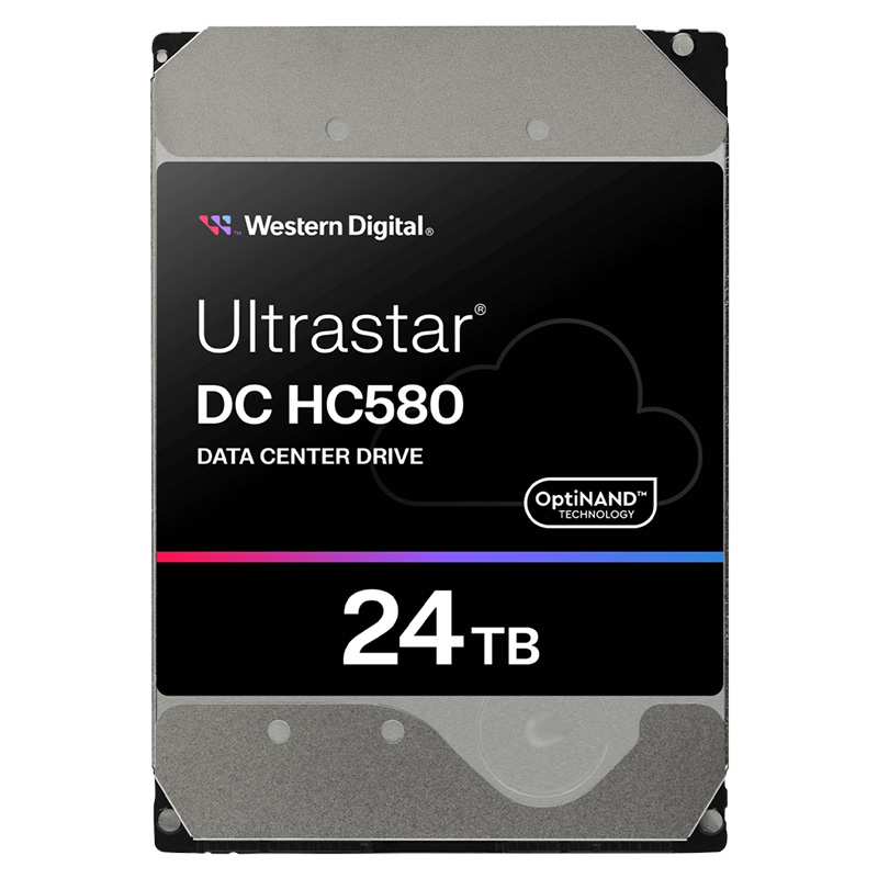 Western Digital 24TB Ultrastar DC HC580 3.5in SATA 7200RPM Hard Drive (0F62796)