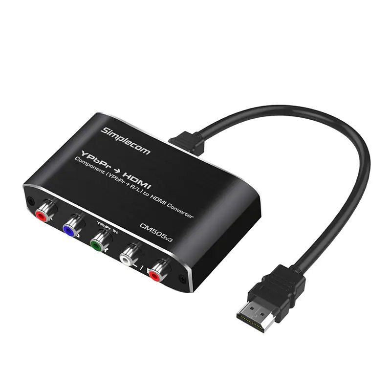 Simplecom Component YPbPr Stereo R/L to FHD HDMI Converter