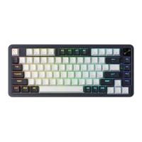 Redragon K673 PRO 75% Wireless Gasket RGB Gaming Keyboard, 3-Modes 81 Keys Mechanical Keyboard w/Hot-Swap Socket, Sound Absorbing Pads, Red Switch