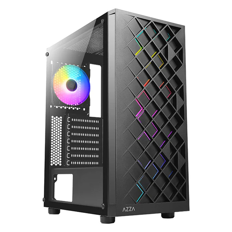 AZZA Spectra Mid Tower ATX Case Black (CSAZ-280B)