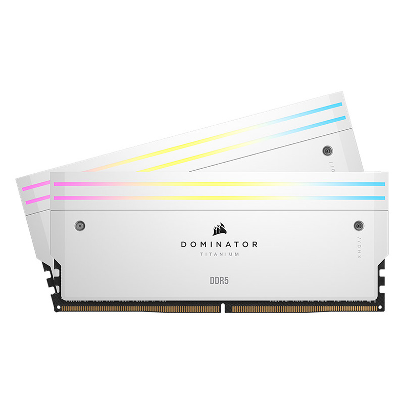 Corsair 64GB (2x32GB) CMP64GX5M2B6000C30W Dominator Titanium RGB CL30 6000MHz DDR5 RAM - White