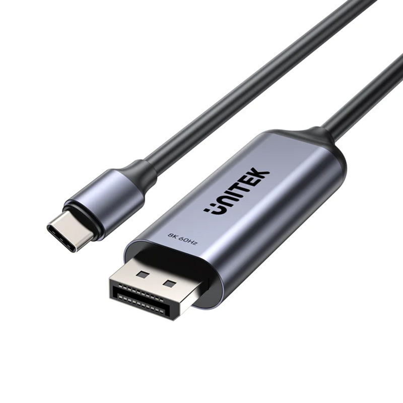 Unitek 8K USB-C to DisplayPort Bidirectional Cable - 1.8m (UTCV1423DGY01)