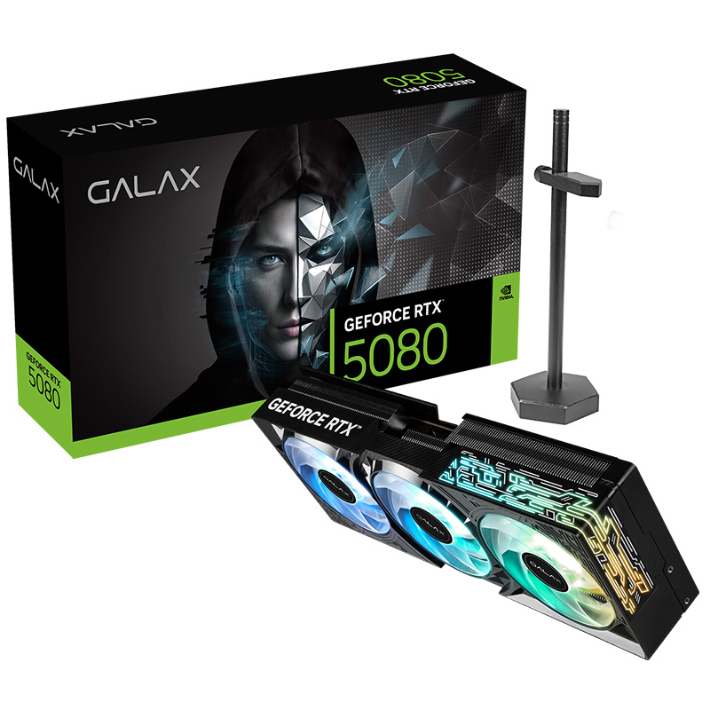 Galax GeForce RTX 5080 1 Click OC 16G Graphics Card (RTX-5080-1-CLICK-OC-16GB)