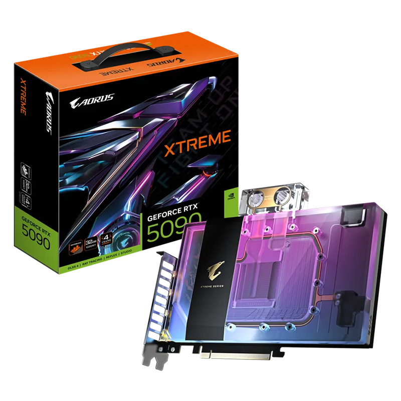 Gigabyte Aorus GeForce RTX 5090 XTreme WaterForce WB 32G Graphics Card (GV-N5090AORUSX WB-32GD)