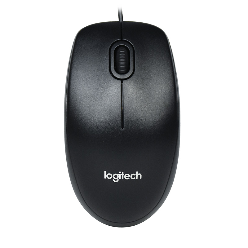 Logitech B100 Optical Wired USB Mouse (910-006605)