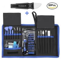 80-in-1 Professional 78-Piece Electronics Repair Tool Kit with Precision Magnetic Screwdriver Bits - Mobile Phone, iPhone, Samsung& Tablet Disassembly