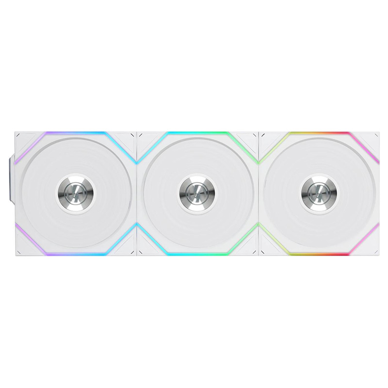 Lian Li UNI FAN TL 120 Wireless 120mm RGB 4-Pin PWM Fan - White - 3 Pack (12TL1W3W)