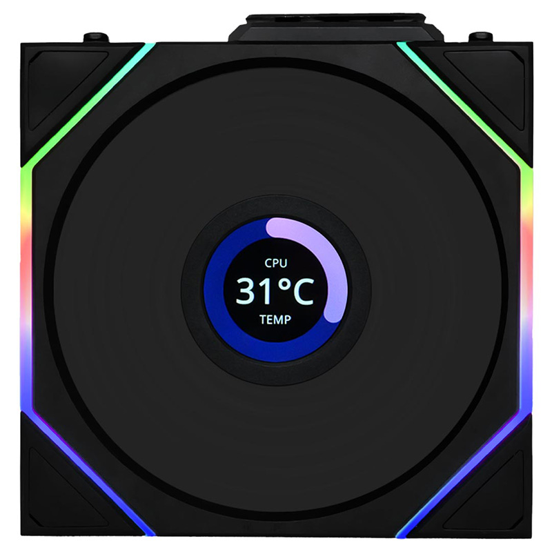 Lian Li Uni Fan TL LCD 120mm Wireless Fan (12TLLCD1W1B)