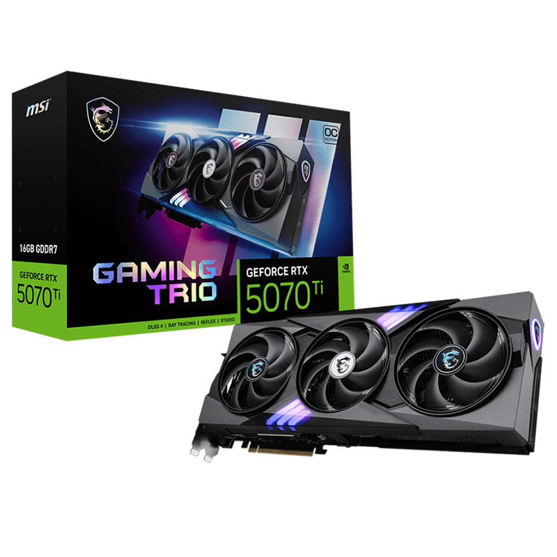 MSI GeForce RTX 5070 Ti 16G Gaming Trio OC Plus Graphics Card (GeForce RTX 5070 Ti 16G GAMING TRIO OC PLUS)