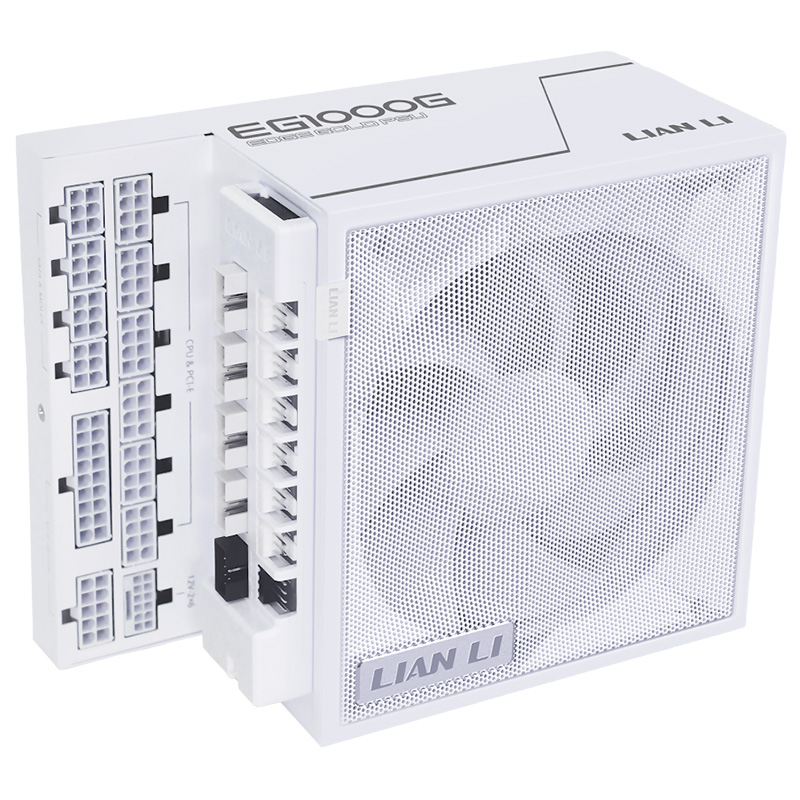 Lian Li Edge Series 1000W 80+ Gold Full Modular ATX Power Supply - White (EG1000G.WH)