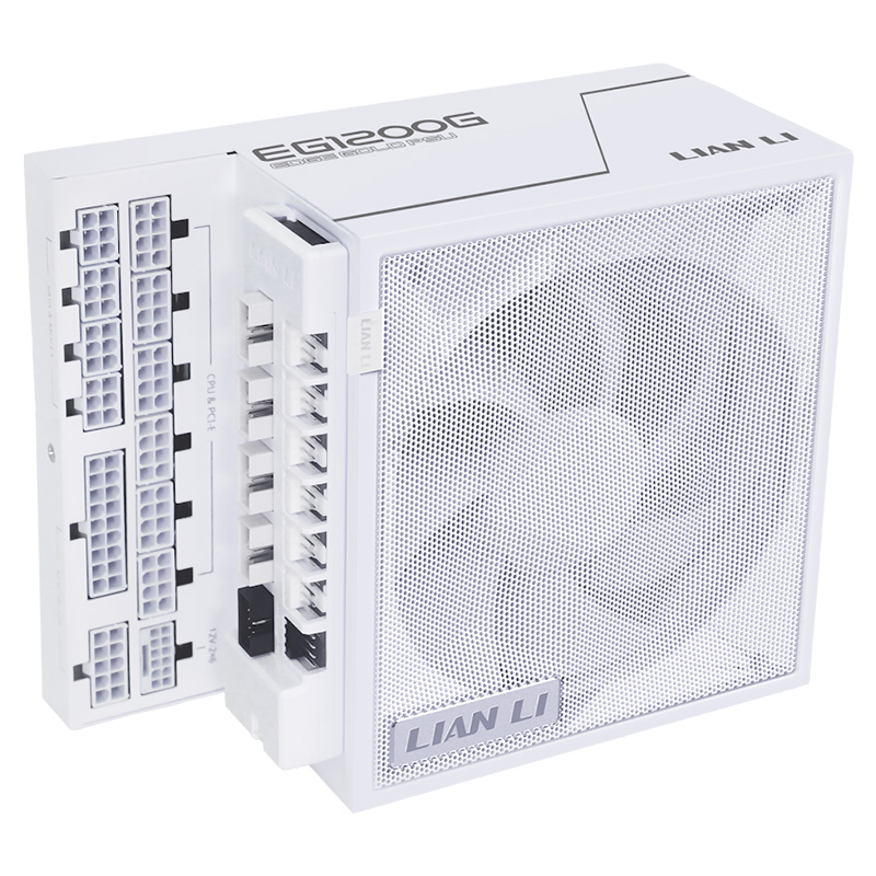 Lian Li Edge Series 1200W 80+ Gold Full Modular ATX Power Supply - White (EG1200G.WH)