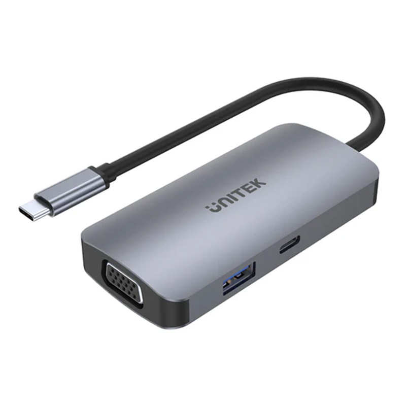 Unitek USB Type-C Hub Support Three Monitor Display MST HDMI/VGA/USB Docking Station (HUBUTD1051A)