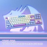 Keyboards-Redragon-K707-PRO-Wireless-Gasket-RGB-Gaming-3-Modes-87-Keys-TKL-Mechanical-Hot-Swap-Keyboard-5-Layer-Noise-Dampening-Mint-Mambo-Switch-8