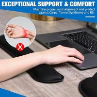 Mouse-Mouse-Pads-Keyboard-Wrist-Rest-Pad-and-Full-Ergonomic-Mouse-Pad-with-Wrist-Support-Included-for-Set-Memory-Foam-Cushion-When-Typing-on-Computer-Mac-Laptop-Black-10