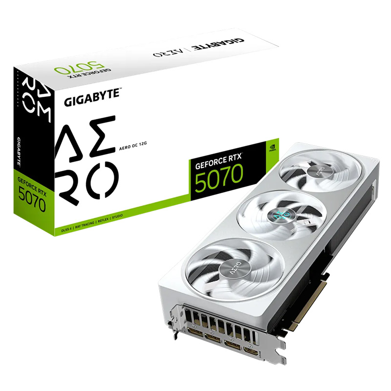 Gigabyte GeForce RTX 5070 Aero OC 12G Graphics Card (GV-N5070AERO OC-12GD)