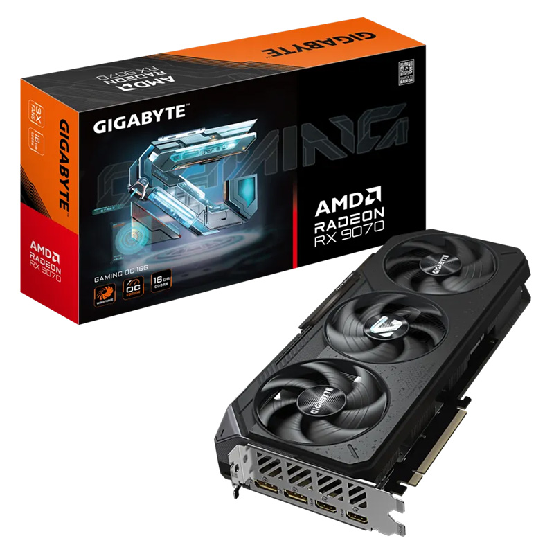 Gigabyte Radeon RX 9070 Gaming 16G OC Graphics Card (R9070GAMING-OC-16GD)