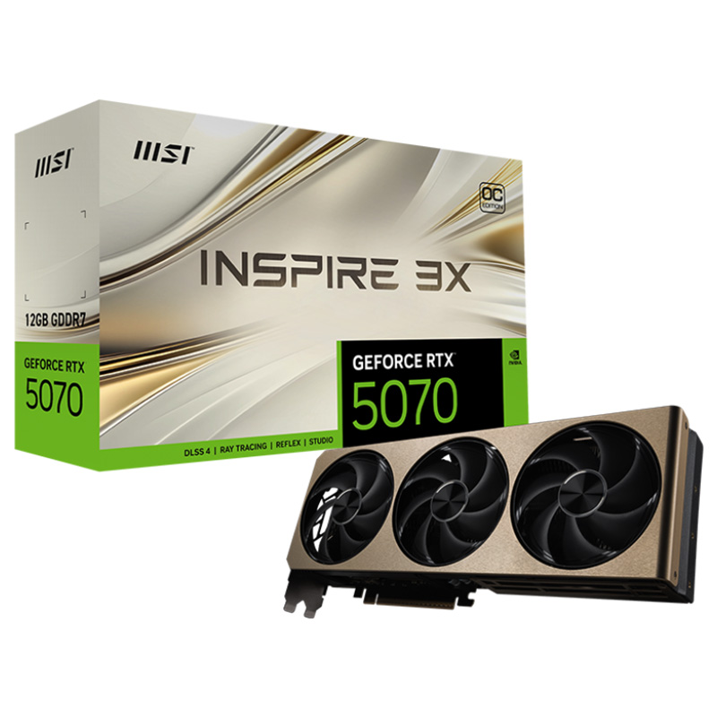 MSI GeForce RTX 5070 12G Inspire 3X OC Graphics Card (GeForce RTX 5070 12G INSPIRE 3X OC)