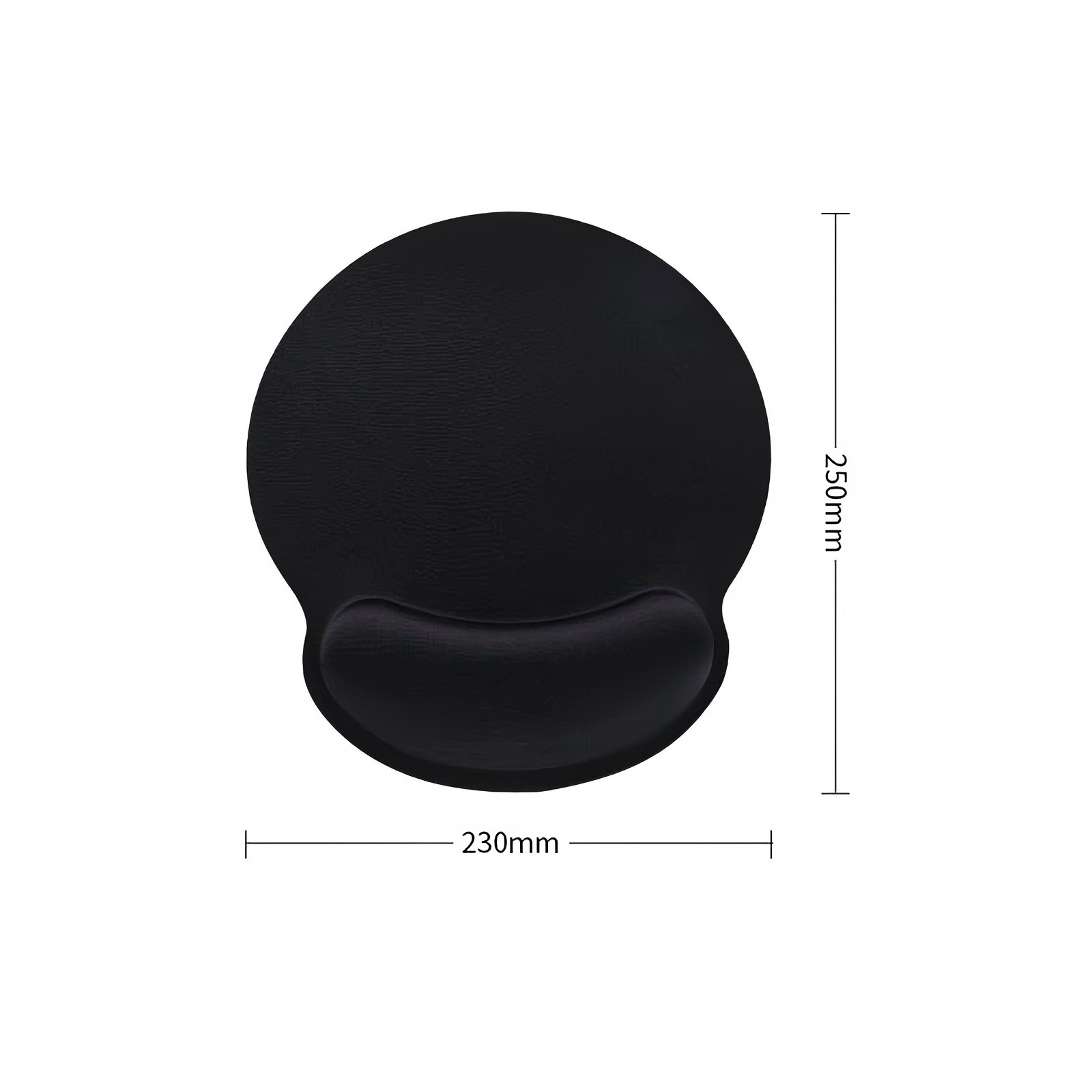Mouse Pad with Wrist Support Ergonomic Gel Mousepad with Wrist Rest Computer Desk Mat Laptop Mousepad with Non-slip PU Base for Office & Home Black