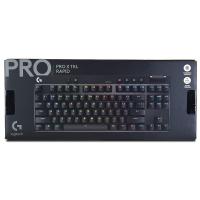 Logitech G PRO X TKL RAPID RGB Wired Mechanical Gaming Keyboard with Magnetic Analog Switches - Black (920-013234)