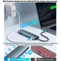 Powerboards-and-Adapters-USB-C-Hub-7-in-1-Type-C-Hub-to-HDMI-4K-60Hz-USB-Port-USB-C-Port-PD100W-Charging-Port-SD-TF-Card-Reader-Compatible-USB-C-Laptop-Other-Type-C-Devices-15