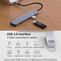 Powerboards-and-Adapters-USB-C-Hub-7-in-1-Type-C-Hub-to-HDMI-4K-60Hz-USB-Port-USB-C-Port-PD100W-Charging-Port-SD-TF-Card-Reader-Compatible-USB-C-Laptop-Other-Type-C-Devices-7