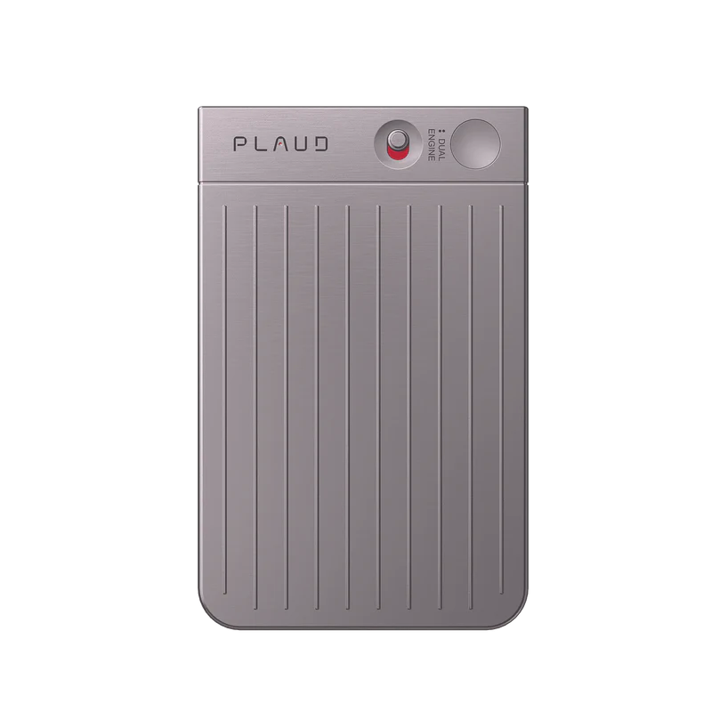PLAUD NOTE AI Voice Recorder w/Case, App Control, Transcribe & Summarize Empowered by LLM, Support 112 Languages, 64GB Memory Starlight