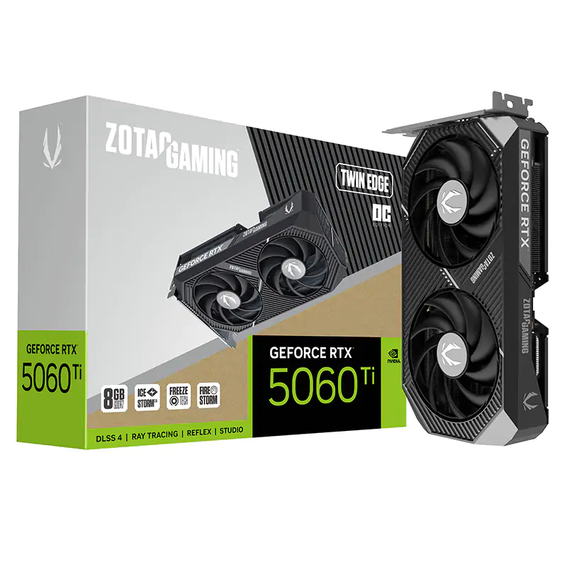 Zotac Gaming GeForce RTX 5060 Ti 8GB Twin Edge OC GDDR7 Graphics