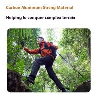 Hiking-and-Climbing-Mobi-Garden-YuanTu-Carbon-Aluminum-Trekking-Poles-Ultra-Light-4-Section-Telescopic-Hiking-Sticks-with-External-Locking-for-Outdoor-Walking-BLACK-32
