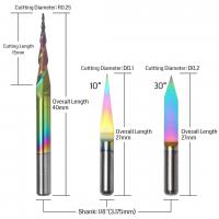 Laser-Engravers-Genmitsu-3PCS-V-Shape-Tapered-Ball-Nose-End-Mills-for-Aluminum-Copper-Brass-Engraving-and-Other-Metals-Carving-Chromatic-Coating-CNC-Bits-1-8-3-5