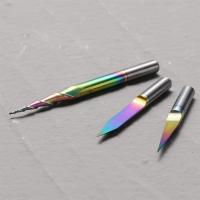 Laser-Engravers-Genmitsu-3PCS-V-Shape-Tapered-Ball-Nose-End-Mills-for-Aluminum-Copper-Brass-Engraving-and-Other-Metals-Carving-Chromatic-Coating-CNC-Bits-1-8-3-6