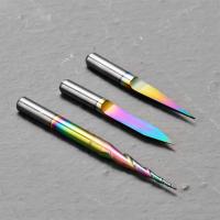 Laser-Engravers-Genmitsu-3PCS-V-Shape-Tapered-Ball-Nose-End-Mills-for-Aluminum-Copper-Brass-Engraving-and-Other-Metals-Carving-Chromatic-Coating-CNC-Bits-1-8-3-8