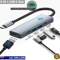 Powerboards-and-Adapters-USB-C-Hub-5-in-1-Multifunctional-Docking-Station-HDMI-Adapter-Equipped-with-Screen-on-Off-Button-USB-c-to-hdmi-hub-for-laptops-Other-C-Devices-1