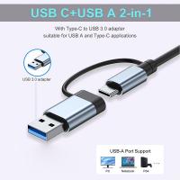 Powerboards-and-Adapters-USB-C-Hub-USB-Splitter-8-in-2-USB-Extender-with-4-USB-Port-1-USB-C-Jack-TF-SD-Card-Reader-3-5mm-Audio-Output-for-MacBook-iPad-iPhone-Laptop-2