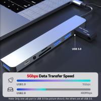 Powerboards-and-Adapters-USB-C-Hub-USB-Splitter-8-in-2-USB-Extender-with-4-USB-Port-1-USB-C-Jack-TF-SD-Card-Reader-3-5mm-Audio-Output-for-MacBook-iPad-iPhone-Laptop-5