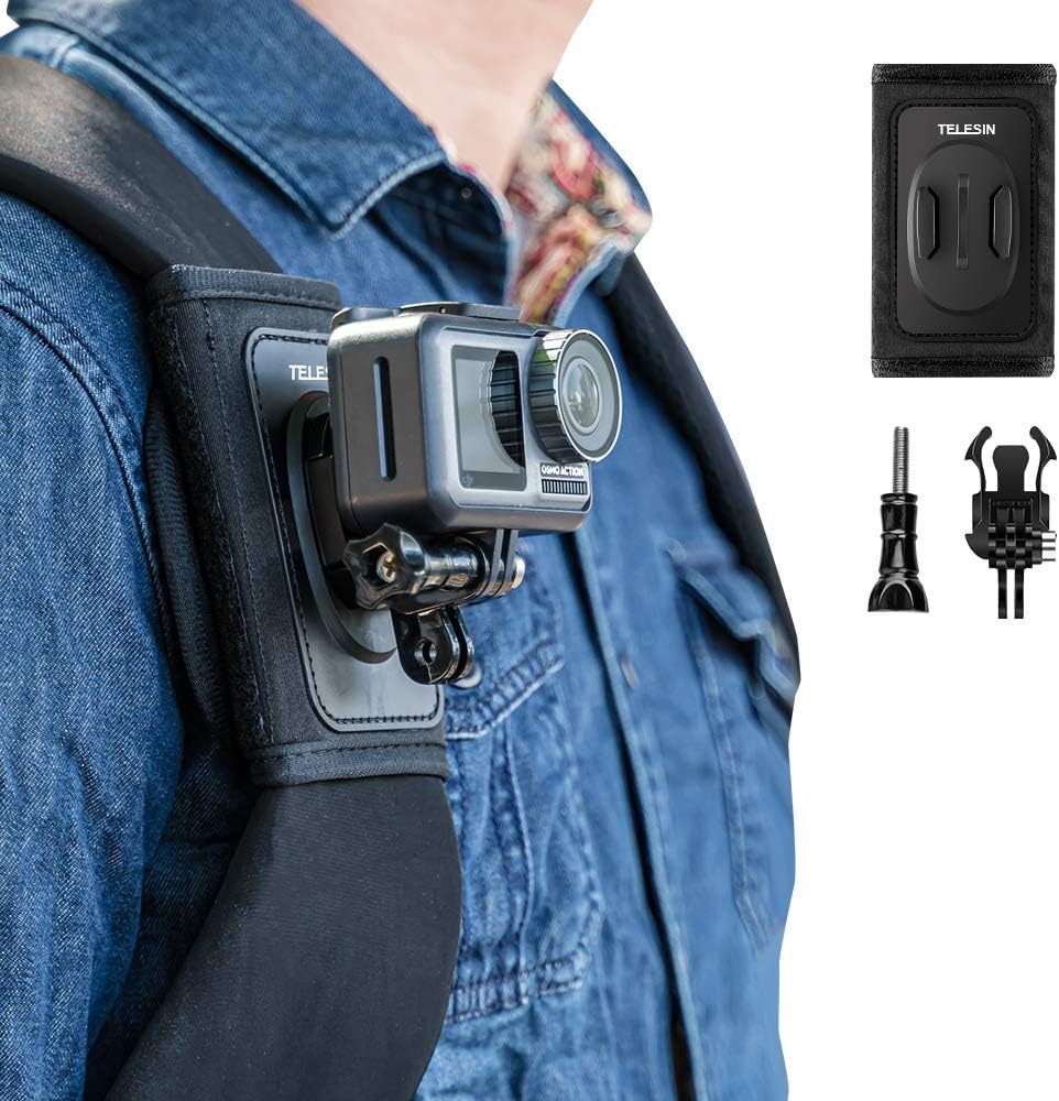 Bag Backpack Shoulder Strap Mount,  for Go Pro Hero 13 12 11 10 9 8 DJI Osmo Action 3 2 Insta360 X5 X3 X2 Accessories